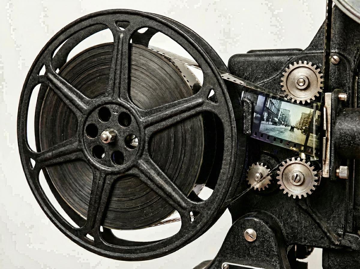 蘑菇视频 - 电影黑白过渡效果